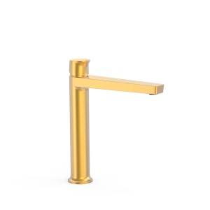 Mitigeur haut pour lavabo Project Or Mat 24K - TRES 22120402OM 