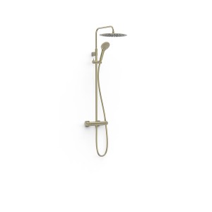 Ensemble mitigeur mural 2 voies pour douche Loft Cava doré  - TRES 22219101CA 