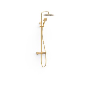 Ensemble mitigeur mural 2 voies pour douche Loft Or Mat 24K - TRES 22219101OM 