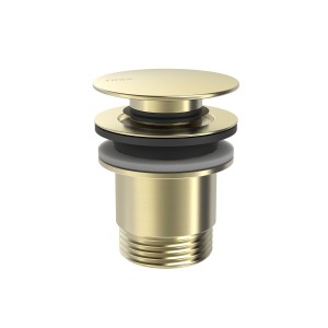 Bonde de vidage Click‑clack Simple‑rapid pour lavabo Cava doré  - TRES 24284001CA 
