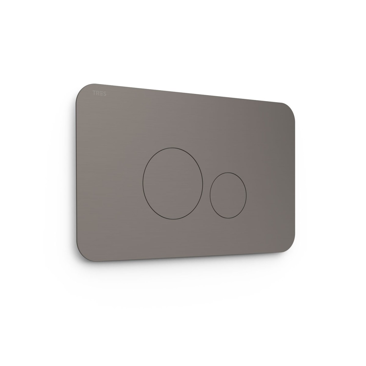 Bouton de chasse double pour WC  Graphite  - TRES 25429802GR 