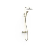 Ensemble mitigeur mural 2 voies pour douche Loft Cava doré  - TRES 22219101CA 