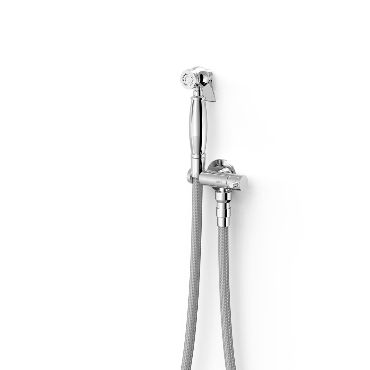 Mitigeur encastré avec douche pour WC  Chrome - TRES 24112352 