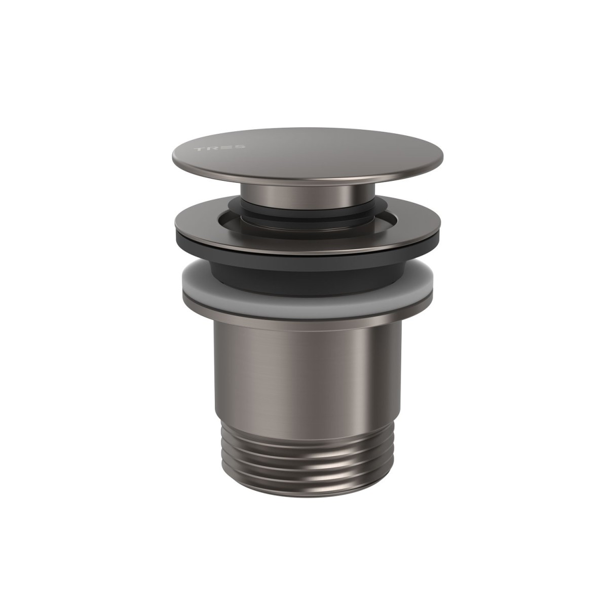 Bonde de vidage Click‑clack Simple‑rapid pour lavabo Graphite  - TRES 24284001GR 