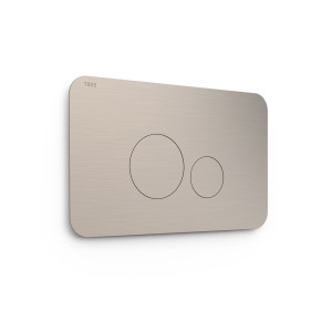 Bouton de chasse double pour WC  Acier - TRES 25429802AC 