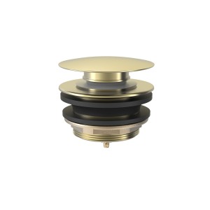 Bonde de vidage Click‑clack pour baignoire Cava doré  - TRES 13474010CA 