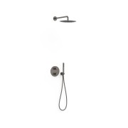 Kit robinet thermostatique encastré 2 voies pour douche Therm-box Graphite  - TRES 26235004GR 