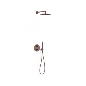 Kit robinet thermostatique encastré 2 voies pour douche Therm-box Volcanic - TRES 26235004VO 