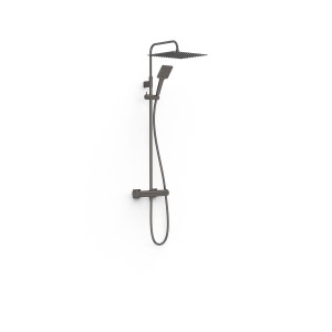 Ensemble mitigeur mural 2 voies pour douche Project Graphite  - TRES 22119101GR 