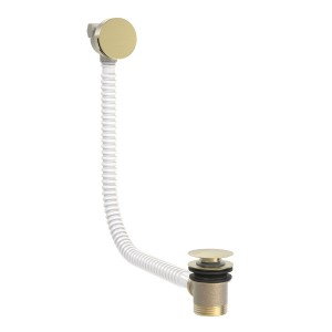 Bonde de vidage ronde Click‑clack avec système de remplissage et trop-plein Cava doré  - TRES 03453430CA 