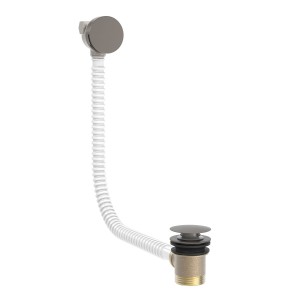 Bonde de vidage ronde Click‑clack avec système de remplissage et trop-plein Graphite  - TRES 03453430GR 