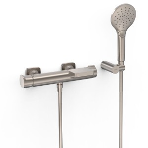 Mitigeur mural pour baignoire et douche Loft Acier - TRES 22217001AC 