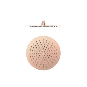 Pommeau de douche Extra-fin diam 250 mm Or Rose Mat 24K - TRES 134315009OPM 