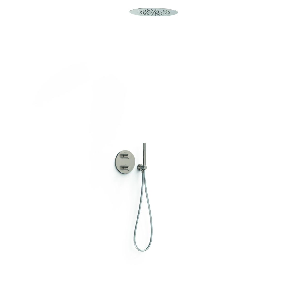 Kit robinet thermostatique encastré 2 voies pour douche Therm-box Acier - TRES 26235005AC 