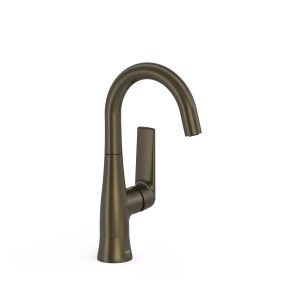 Mitigeur avec manette latérale pour lavabo Loft Noir bronze - TRES 22244701KMB 