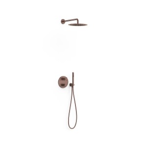 Kit robinet thermostatique encastré 2 voies pour douche Therm-box Volcanic - TRES 28335002VO 