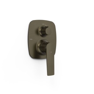 Pièce apparente pour boîtier encastré Rapid‑box 2 voies Loft Noir bronze - TRES 22228101KMB 