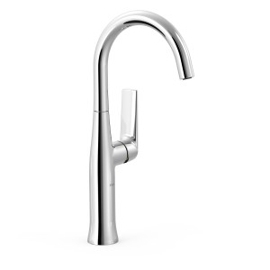 Mitigeur haut avec manette latérale pour lavabo Loft Chrome - TRES 22264701 