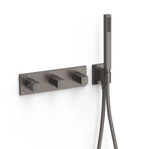 Robinet thermostatique encastré à 4 voies B-system Graphite  - TRES 30725401GR 