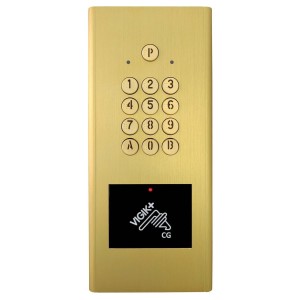 Clavier codé avec VIGIK+ intégré et gestion TR, finition noir - Délai 4 semaines - AIPHONE HEACTRORV3 