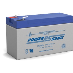 Batterie Powersonic  7Ah  12 Volts  Dim - Urmet Batterie UPS1270GB 