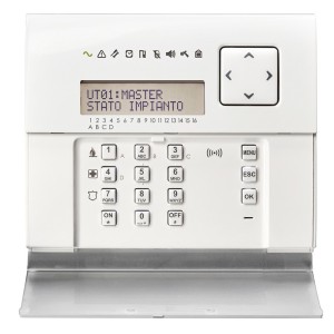 Clavier Avec Écran Lcd Et Lecteur Proximité Pour Centrales Série Mp3000 - URMET KP3000D-P 