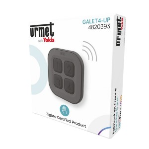 Télécommande galet 4 touches à poser Radio Zigbee - URMET GALET4-UP 