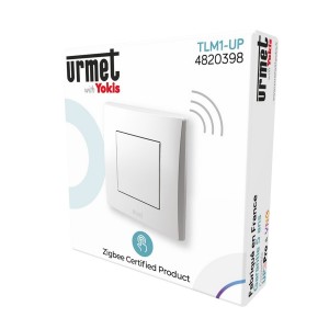 Télécommande murale extra plate 1 touche Radio Zigbee - URMET TLM1-UP 