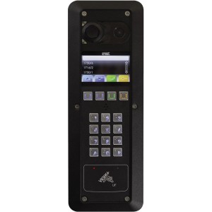 Platine vidéo à défilement 2VOICE graphique Lecteur plat Vigik+ Zamac noir - URMET D83/ZGLPPA 