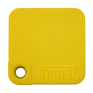 Badge DESFire EV3 jaune sécurisé étanche IP68 et antichoc IK10 - URMET MEMOPLUS/J 