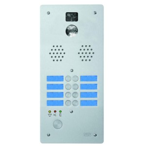 Plaque alu 8t video cablee - URMET 7772/8VH 