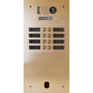 Plaq Video Alu 2R 8 Bp 2Voice Champagne - Urmet Série V83 V83/208CH 