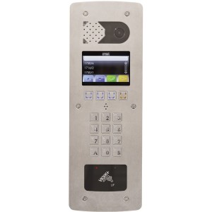 Platine de rue à Défilement De Noms Inox Tft 4 Lp Vigik+ - URMET D83/IGLPP 