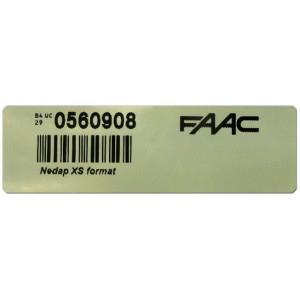 Tag uhf 868 adhesif 90x27mm - FAAC 786348 