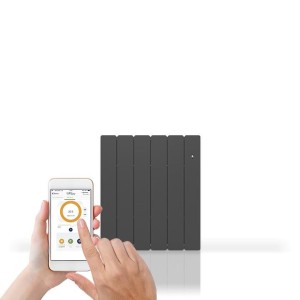 Radiateur Fonte NOIROT - BELLAGIO Smart ECOControl 2000W Horizontal Gris Anthracite N1687SEHS