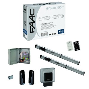 S450h - kit hybride 24v integral (version 2023) avec deux operateurs s450h cbac - FAAC 105689 