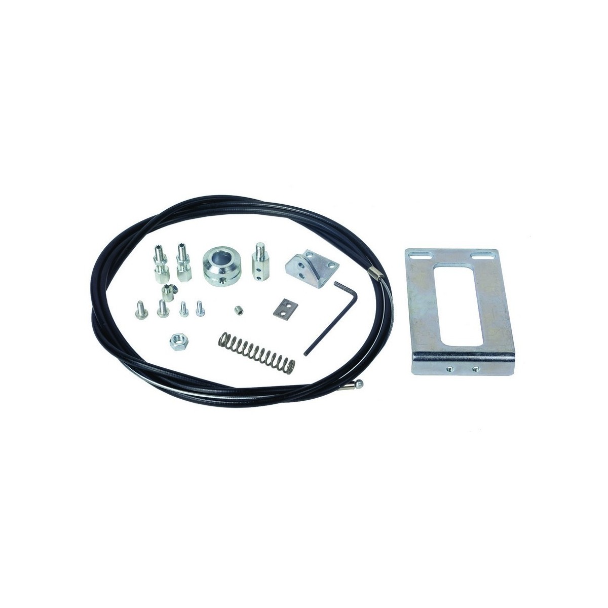 Kit de deverrouillage exterieur pour porte de garage (cable+gaine+accessoires) - FAAC 390607 