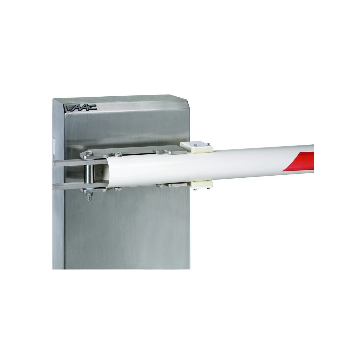 Flasque de fixation lisse ronde degondable pour barrieres 615, 620, b680h - FAAC 428163 