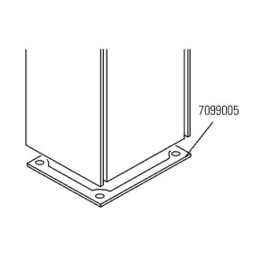 Joints plat. piece detachee pour operateur 560 et 580, et barriere 630 - FAAC 7099005 
