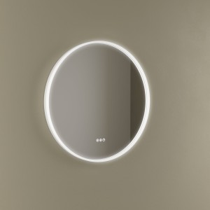 Miroir Kori Curve 600 Circulaire Avec Éclairage Led Avec Capteur (12+8-12 W - Biled ºk) Ip44 Diam. 600 Mm - SALGAR 113757 