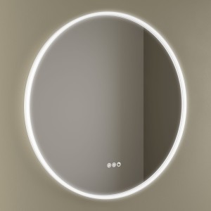 Miroir Kori Curve 1000 Circulaire Avec Éclairage Led Avec Capteur (19+28-35 W - Biled ºk) Ip44 Diam. 1000 Mm - SALGAR 113759 