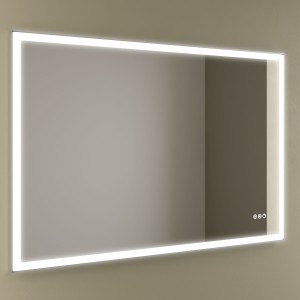 Miroir Memphis 1000 Horizontal Avec Éclairage Led Avec Capteur (21+26-36 W - Biled ºk)) Ip44 1000 X 800 Mm - SALGAR 113762 