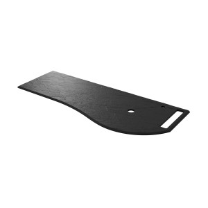 Plan de toilette MAM 1290 gauche porte-serviettes ARDOISE noirE 1290x12x510mm - SALGAR 96761 