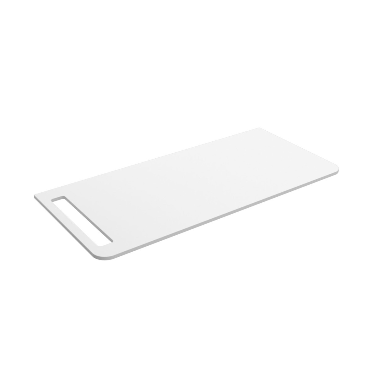 Plan de toilette UNIIQ 690 solid surface blanc mat 690x12x460mm - SALGAR 96779 
