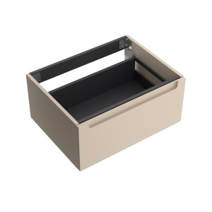 Coquette MONTERREY 800 1 tiroir métallique MACCHIATO 797x270x450 mm - SALGAR 96436 