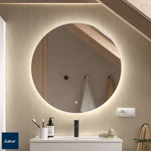 Miroir Globe 800 Circulaire Avec Éclairage Led Avec Capteur (15 W - 40000ºk.) Ip44 Diam. 800 Mm - SALGAR 113745 