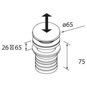 Siphon-vidage CERAX Blanc Mat - SALGAR 114577 