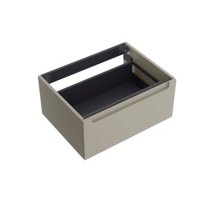 Meuble salle de bain MONTERREY 600 1 tiroir Gris de lune H270 P450 - SALGAR 119304 