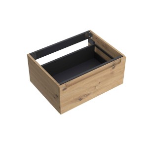 Meuble salle de bain MONTERREY 600 1 tiroir Chêne Montana H270 P450 - SALGAR 119308 