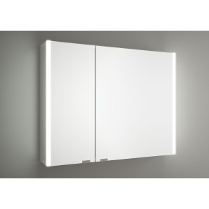 Armoire miroir ALLIANCE 800 2 portes Onix LED IP44 H650 P160 - SALGAR 83155 